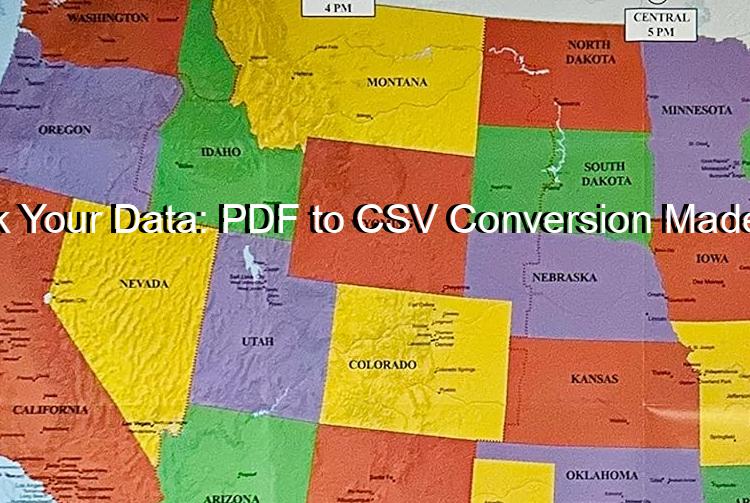 Unlock Your Data: PDF to CSV Conversion Made Easy